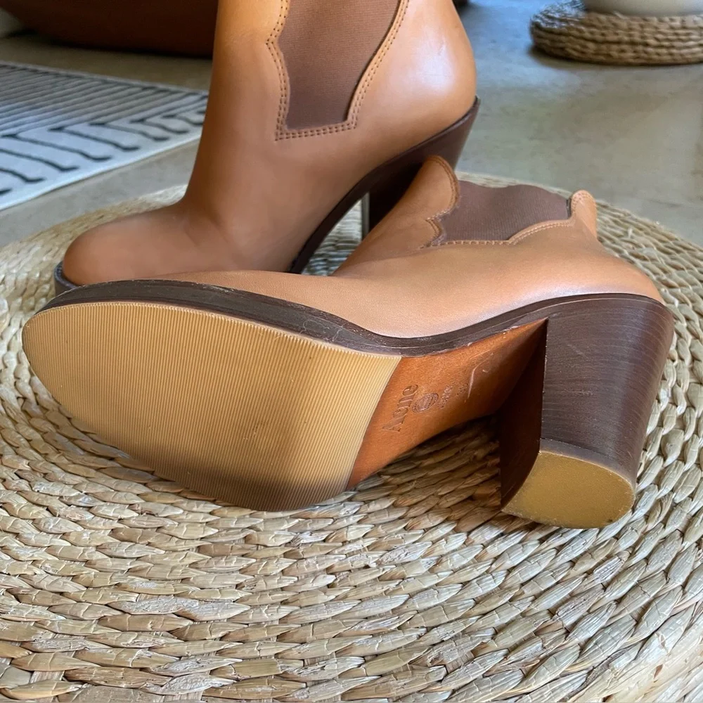 Acne Studios Tan Leather Ankle Boots Size 39 / US 9 - Picture 4 of 5